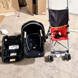 Infant Car Seat And Umbrella Stroller Together 