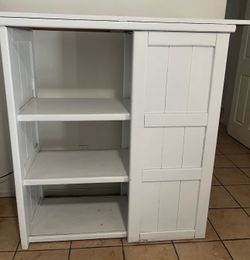 Tv center with shelves and drawers