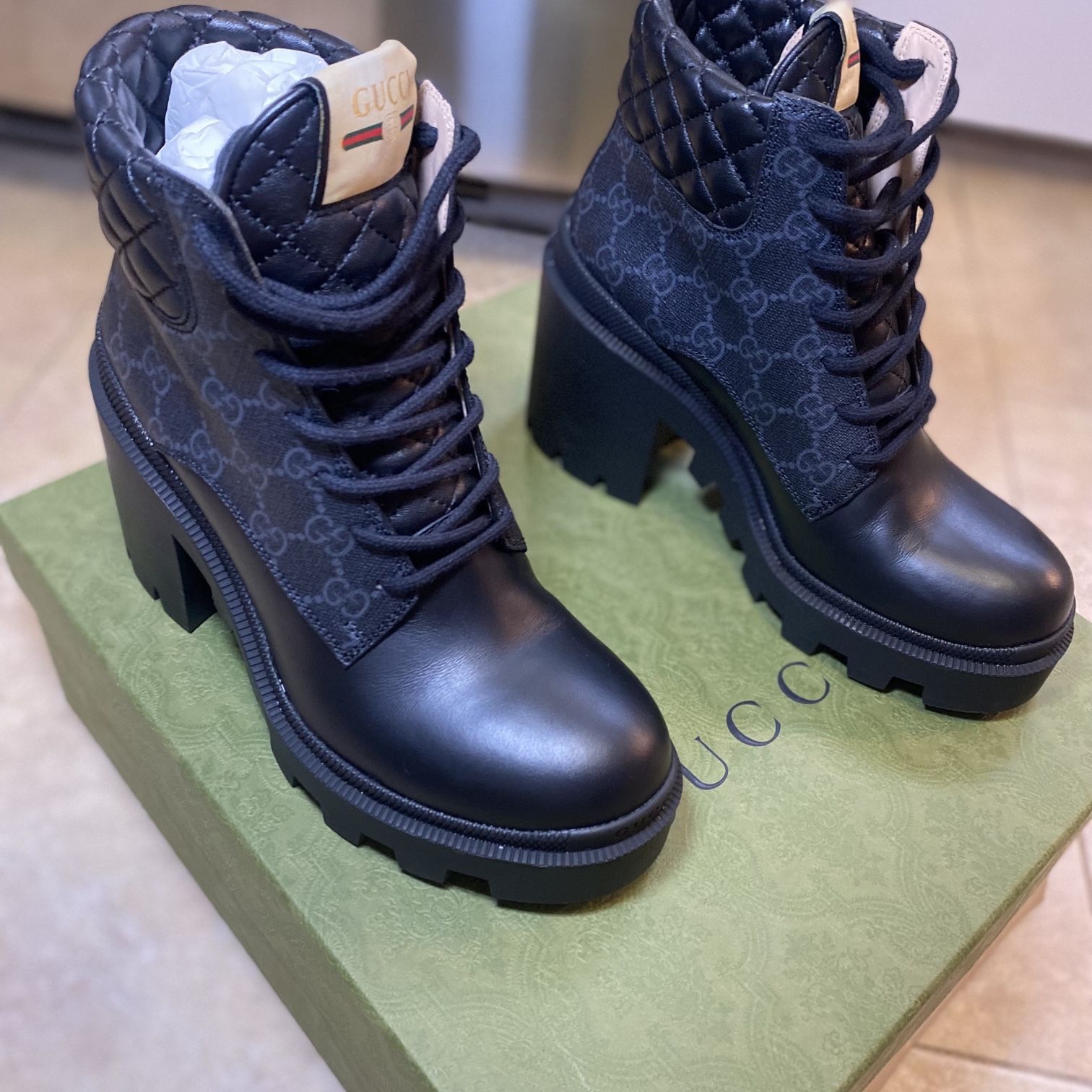 Gucci Women s GG Ankle boot Size 37 US Women 7 for Sale in Paterson NJ OfferUp