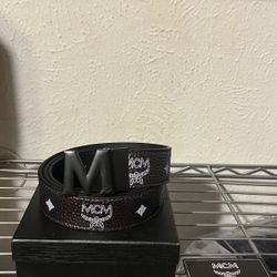 Black Mcm Mens Belt