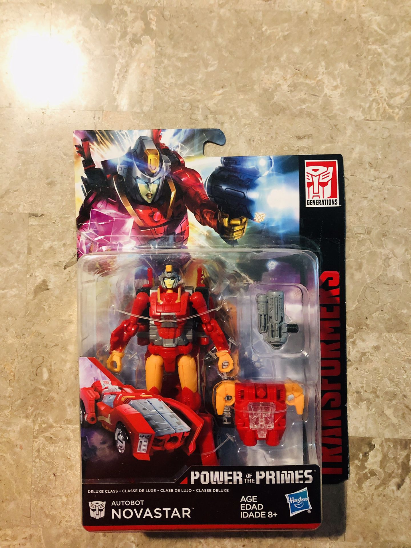 Transformers Novastar action figure, New on card Powers of the Primes