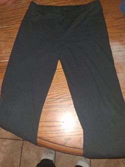 Black Pinstripe Dress Pants