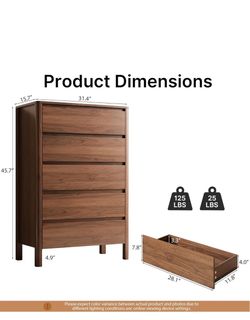 5 drawer dresser