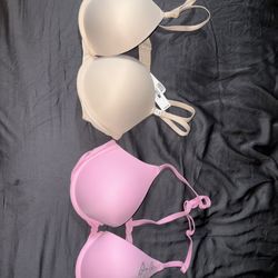 2 Pink Bras 34c 