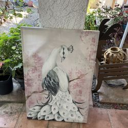 Peacock painting