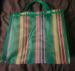 Small Mercado Bag Mexican Traditional Market Bag Fiesta, Goodie Bag Mesh Purse