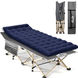 Camping Cot, 450LBS(Max Load), Portable Folding Outdoor Bed with Carry Bag