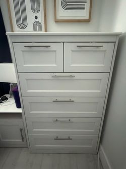 IKEA White Tall Chest of Drawers