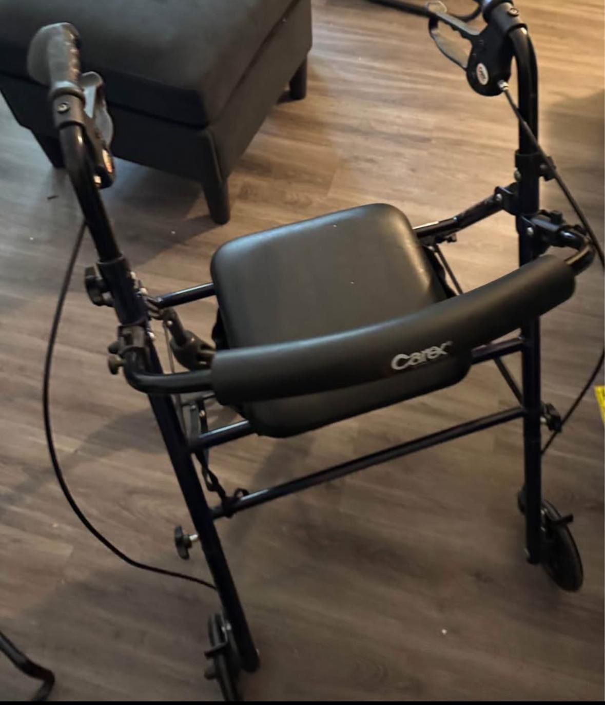 Carex Rolling Walker With Seat