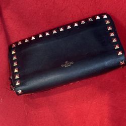 Black Valentino Envelope Wallet In New Condition