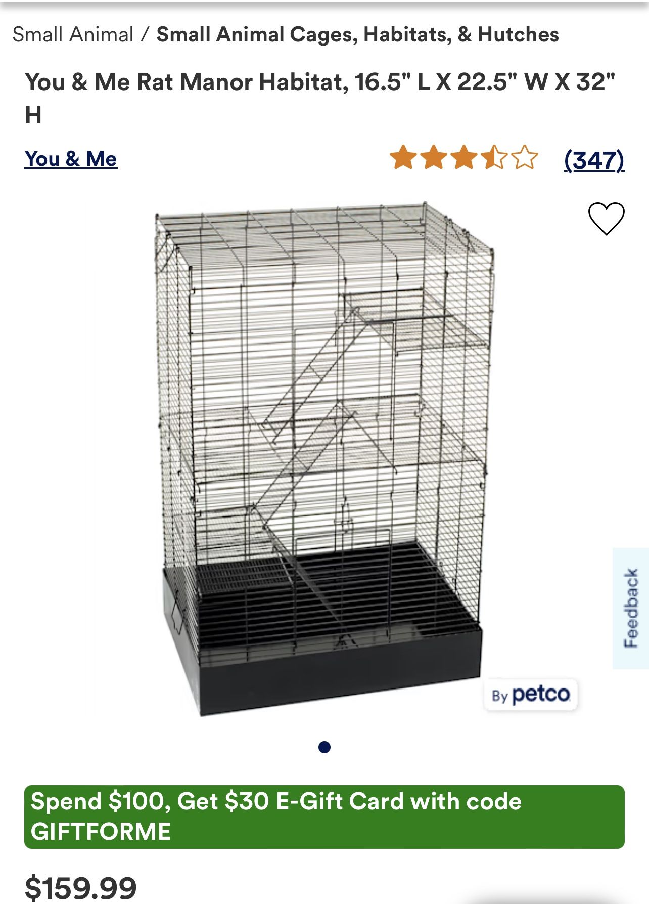 Small Animal Habitat 3 Story Condo!