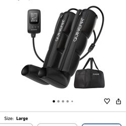 QUINEAR Leg Air Compression Recovery System – Open Box – Large 