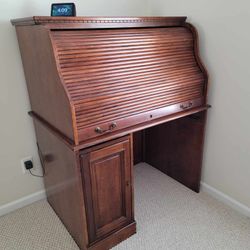 Brown Wood Stained Computer Desk