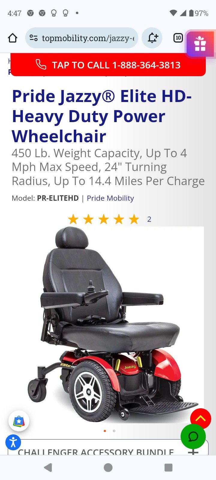 Jazzy HD Elite Powerchair