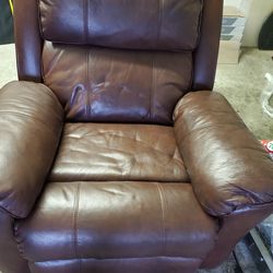 Leather reclining chair