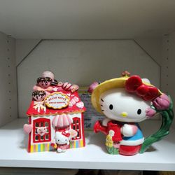 Sanrio Hello Kitty Blue Sky Ceramic Candle Holder And Watering Can