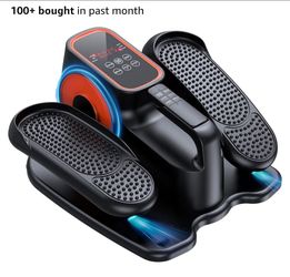 Under Desk Elliptical Machine, Electric Ellipse Leg Exerciser While Sitting, Quiet Portable Elliptical Machine with Adjustable Speeds,