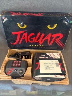 Atari Jaguar Vintage Console System Complete in Box w/Cybermorph  Game Tested/Working