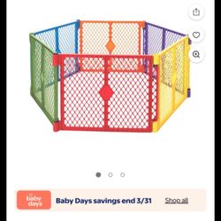 Used Kids 6 Panel Gate 