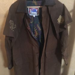 Koolah Oilskin Cloth Caped Coat