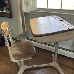 Antique School Desk 