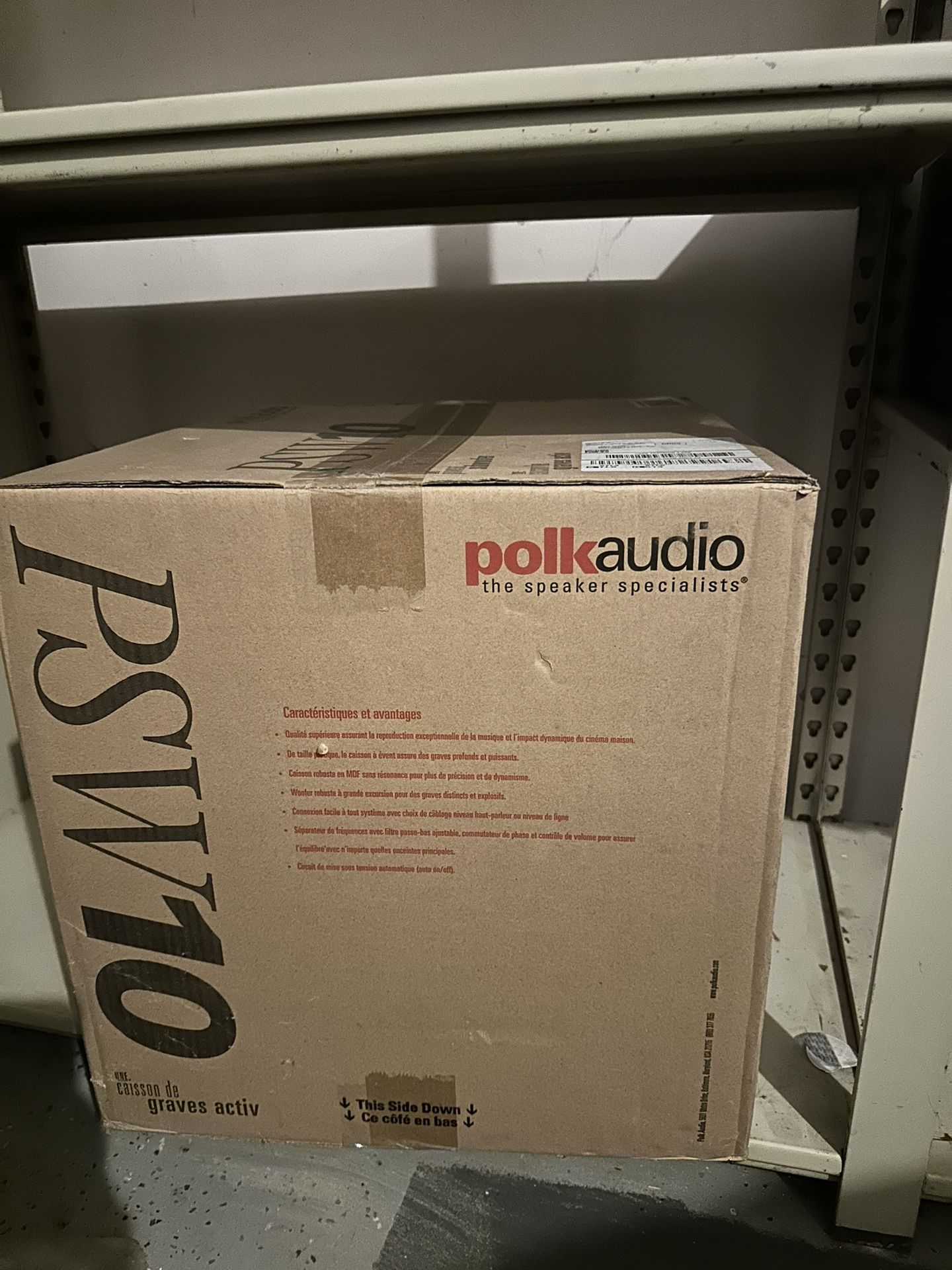 2 Polk Audio Subwoofers PSW 10