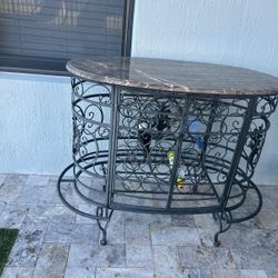 Marble Top Wine Rack 