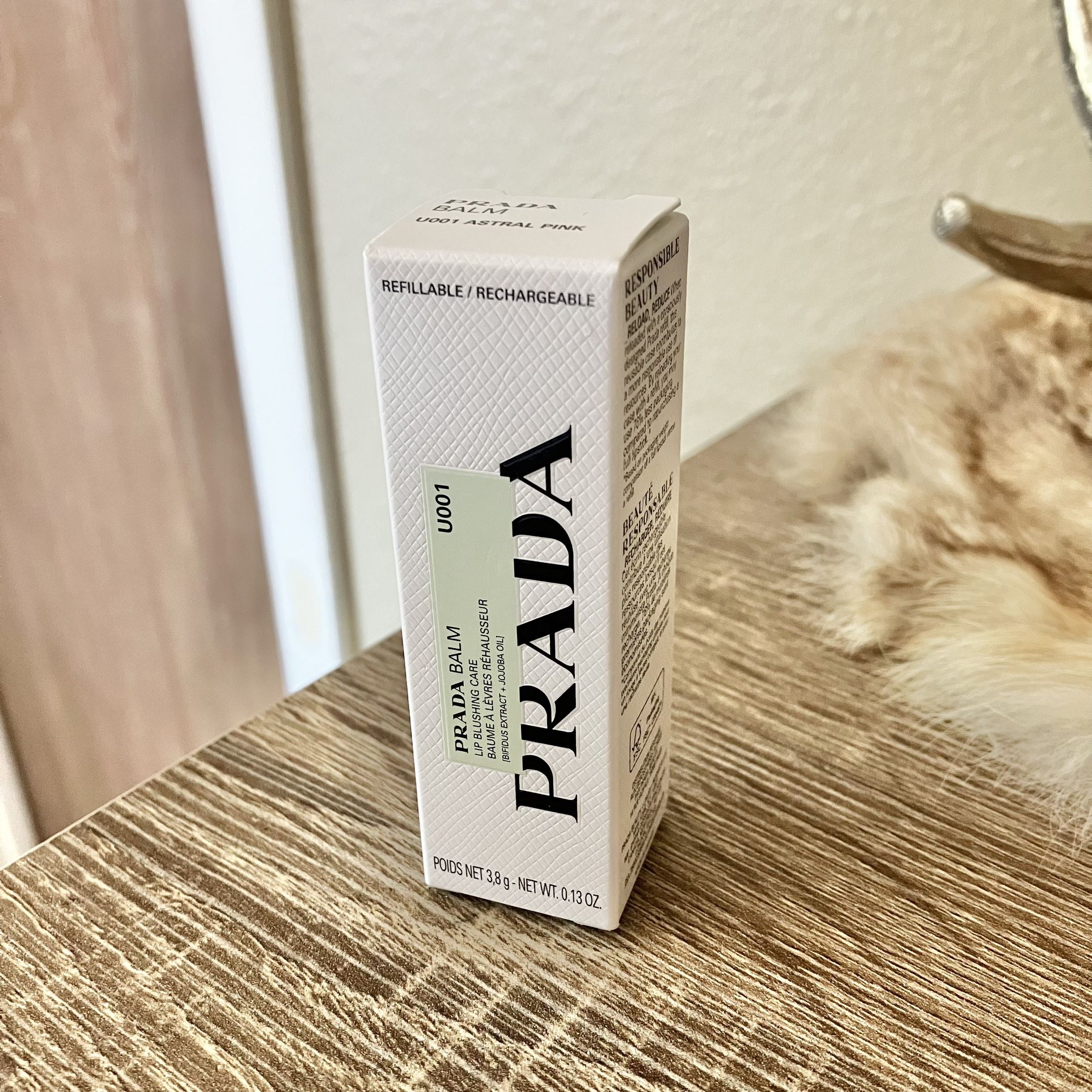 NIB Prada Refillable lip balm