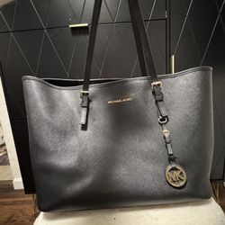 Black Leather Michael Kors large tote bag- listing up = STILL AVAILABLE 