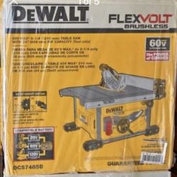 DeWalt FLEXVOLT 60V MAX Cordless Brushless 8-1/4 in. Table Saw Kit (Tool Only)