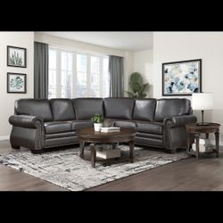 Sectional (top Grain Leather)