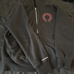 Chrome Hearts hoodie red horseshoe