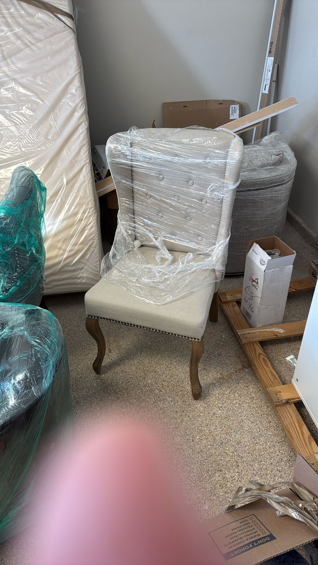 2 Wingback Dining Chairs