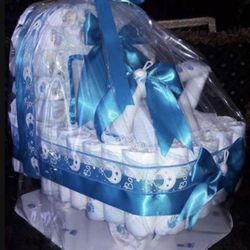 Carriolas Echas De Pampers Para Baby Shower 
