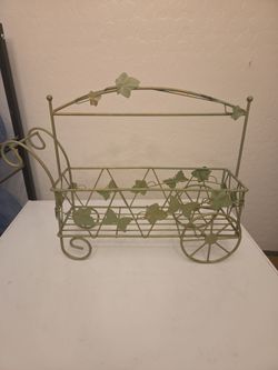 Rustic flower cart