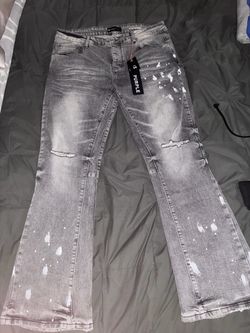 Grey purple jeans size 36