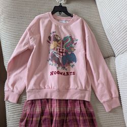 Harry Potter outfit dress sweater skirt girls 7/8