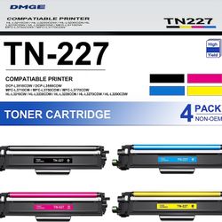 TN227 High Yield Toner Cartridges 4 Pack