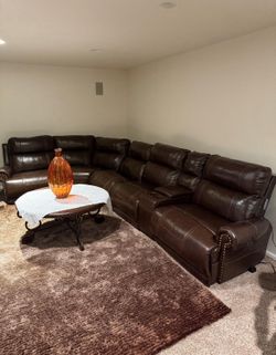 Like new leather sectional