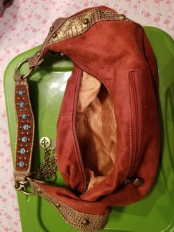 Kathy VanZeeland hobo bag/purse. Like brand new..rust suede