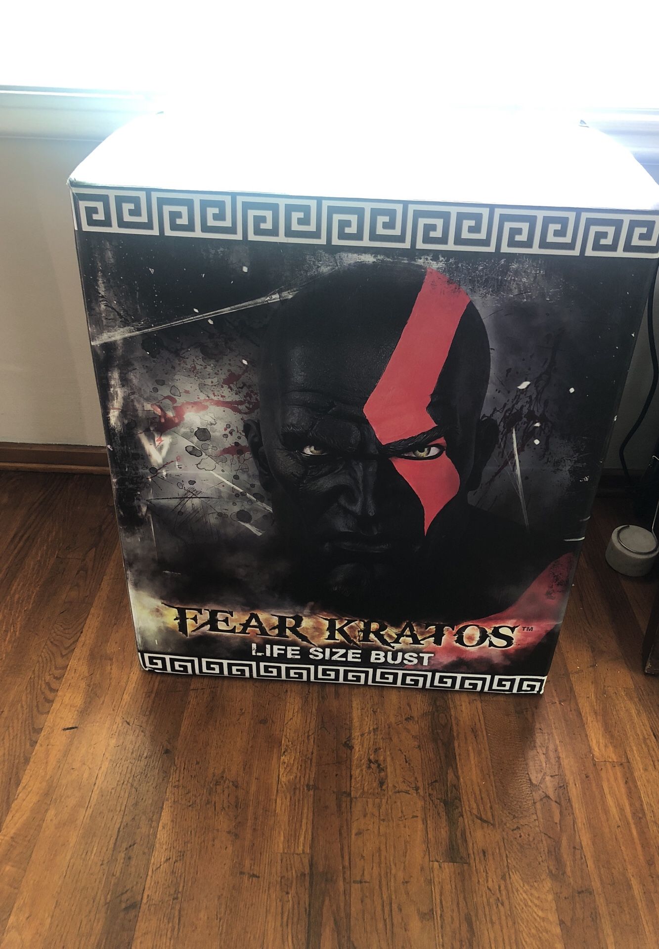 Life size Fear Kratos statue
