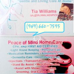 Home health care Caregiver 