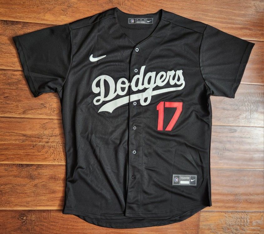 Los Angeles Dodgers Shohei Ohtani #17 black stitched jersey