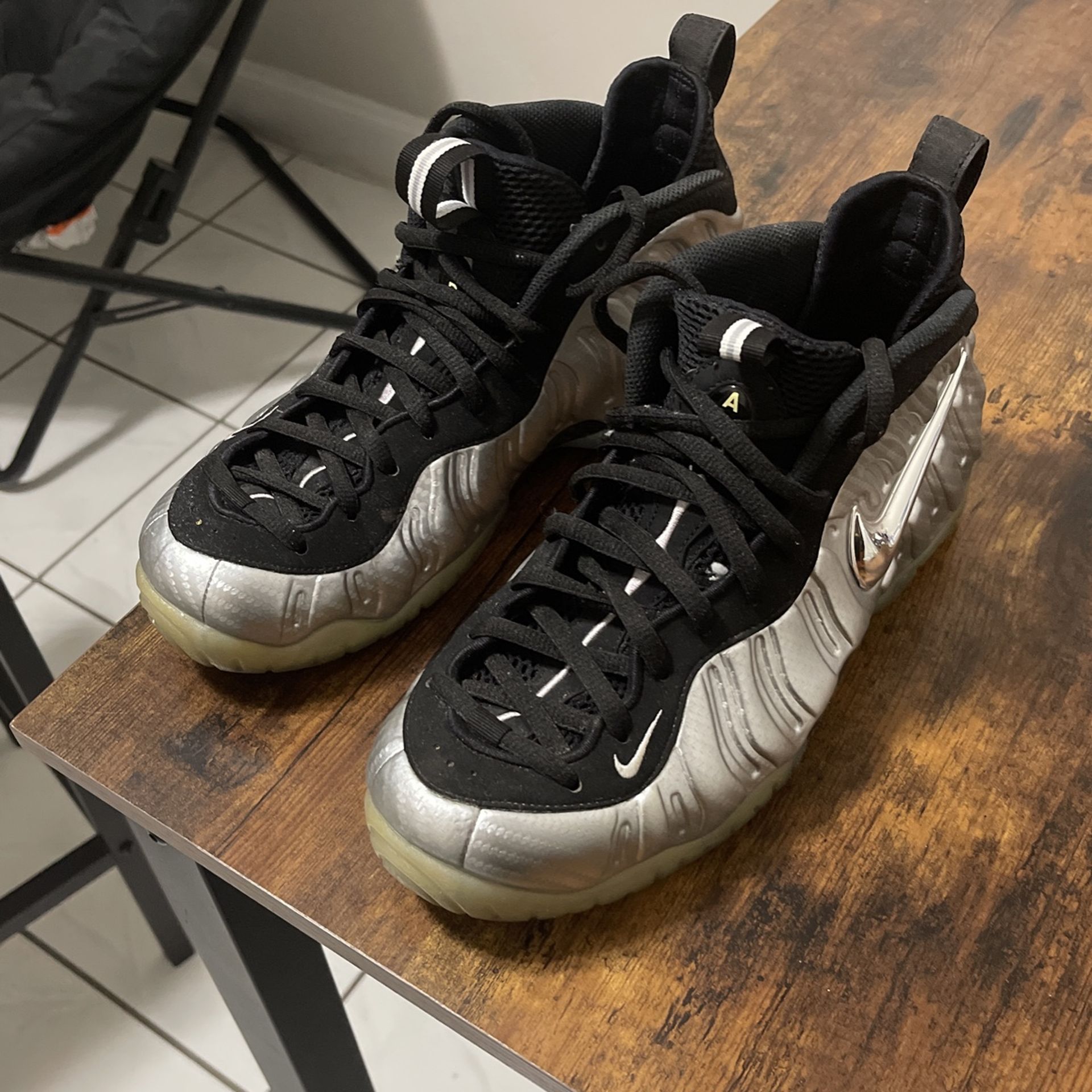 Nike Air Foamposite Metallic Silver US
