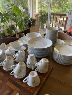 China Set 93 Pieces Vintage Barker Bro Japanese Pattern