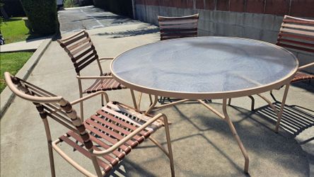 Patio set mid century