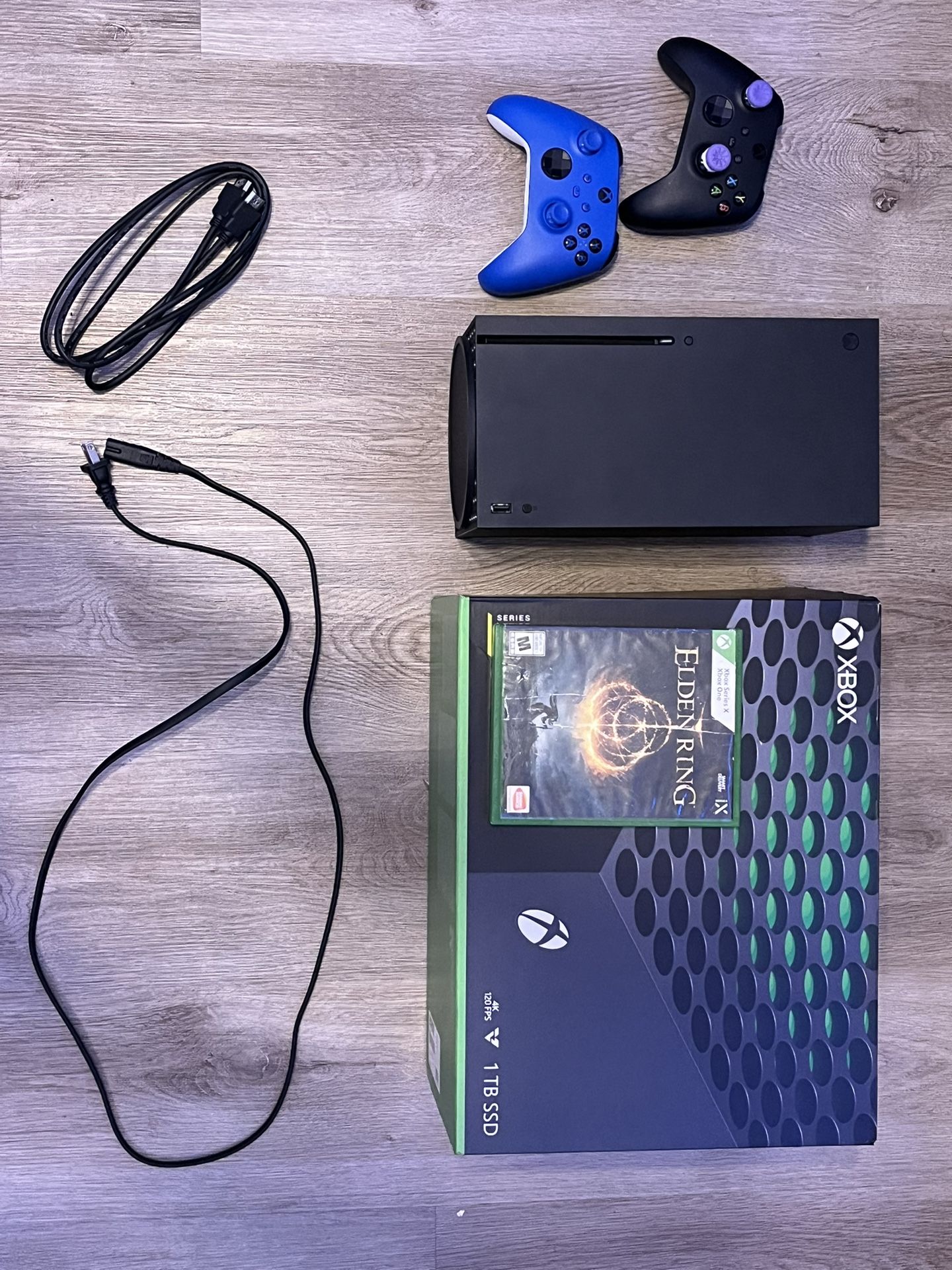 Black Xbox Series X With Box (2 Controllers And Elden Ring Included) CASH OR ZELLE ONLY!