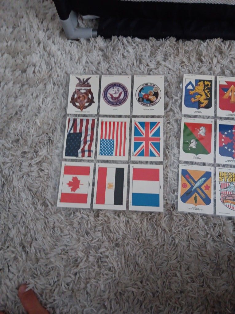 1991 Desert Storm Trading Cards.  3 Of 3.  