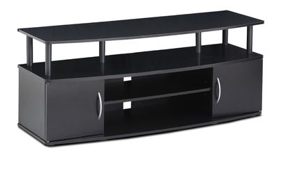 50’ TV Stand with Cabinet and Open Shelves