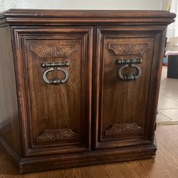 Vintage Half Hexagonal End Cabinet